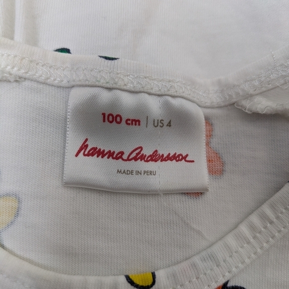 Hanna Andersson Flower Print Shirt 100 4 - Picture 4 of 6